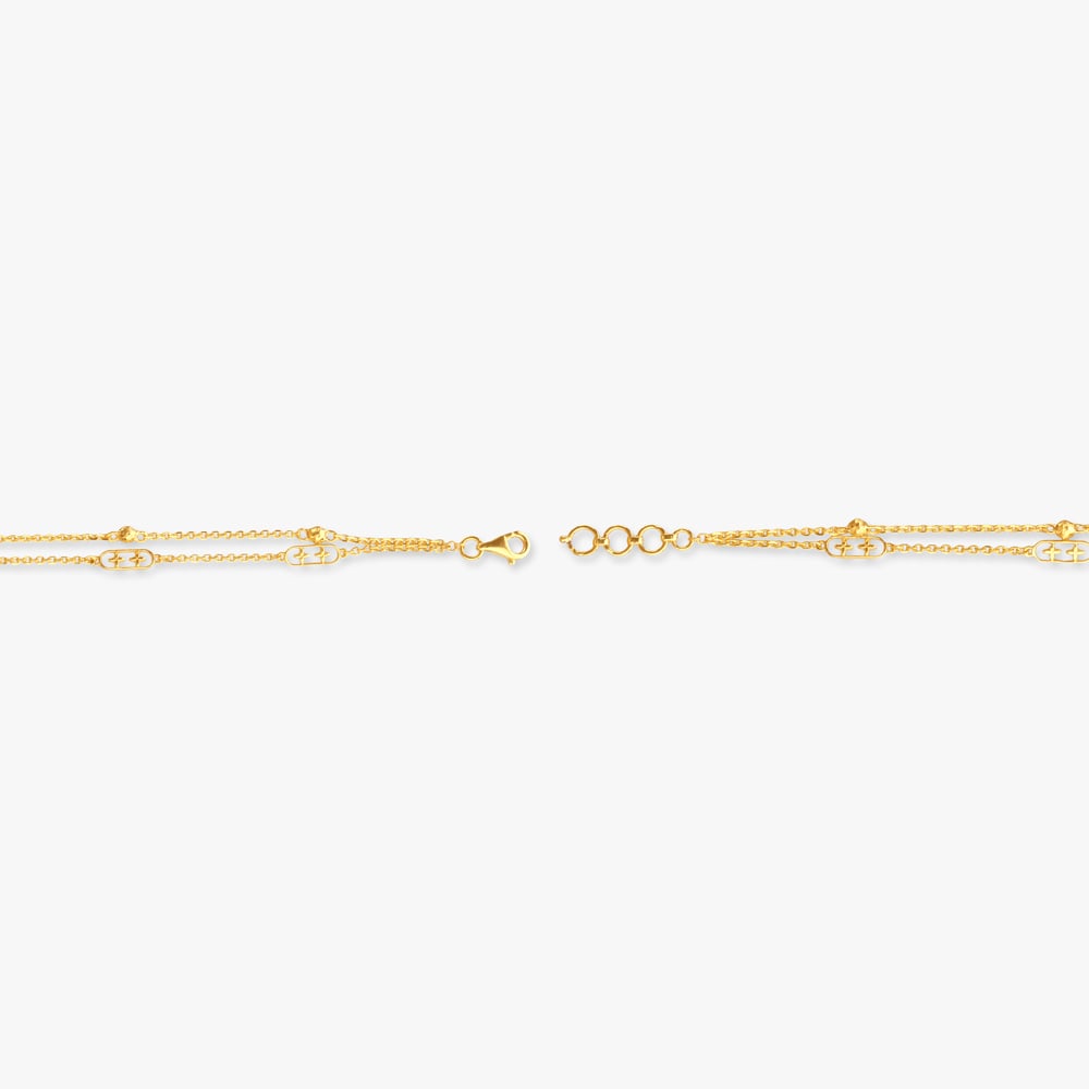 Filigree Link Gold Bracelet,,hi-res image number null