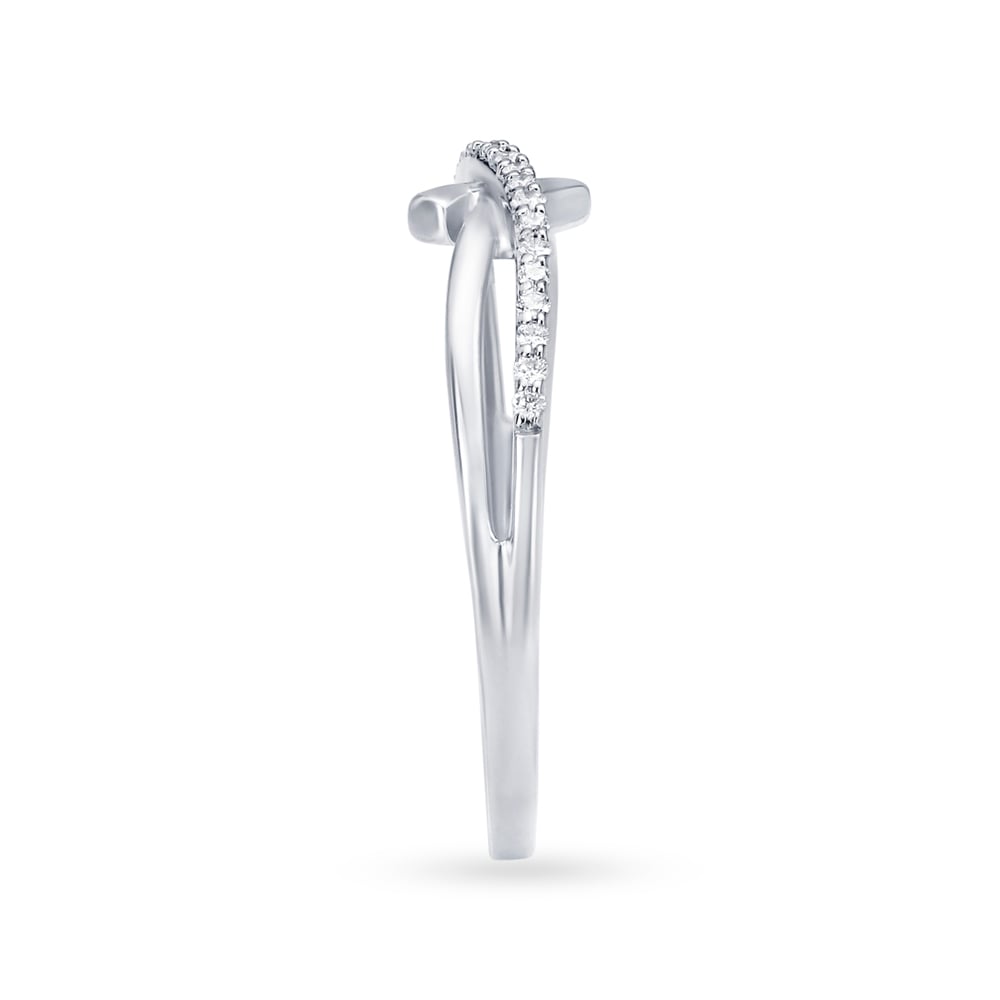 Romantic 950 Pure Platinum And Diamond Finger Ring,,hi-res image number null