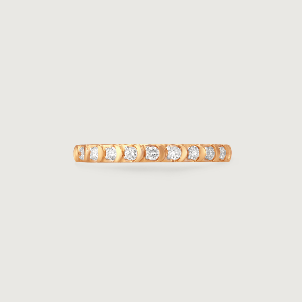 Crescent Moon Diamond Ring,,hi-res image number null