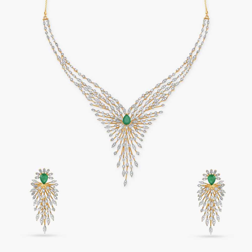 Exquisite Lush Diamond Necklace Set,,hi-res image number null