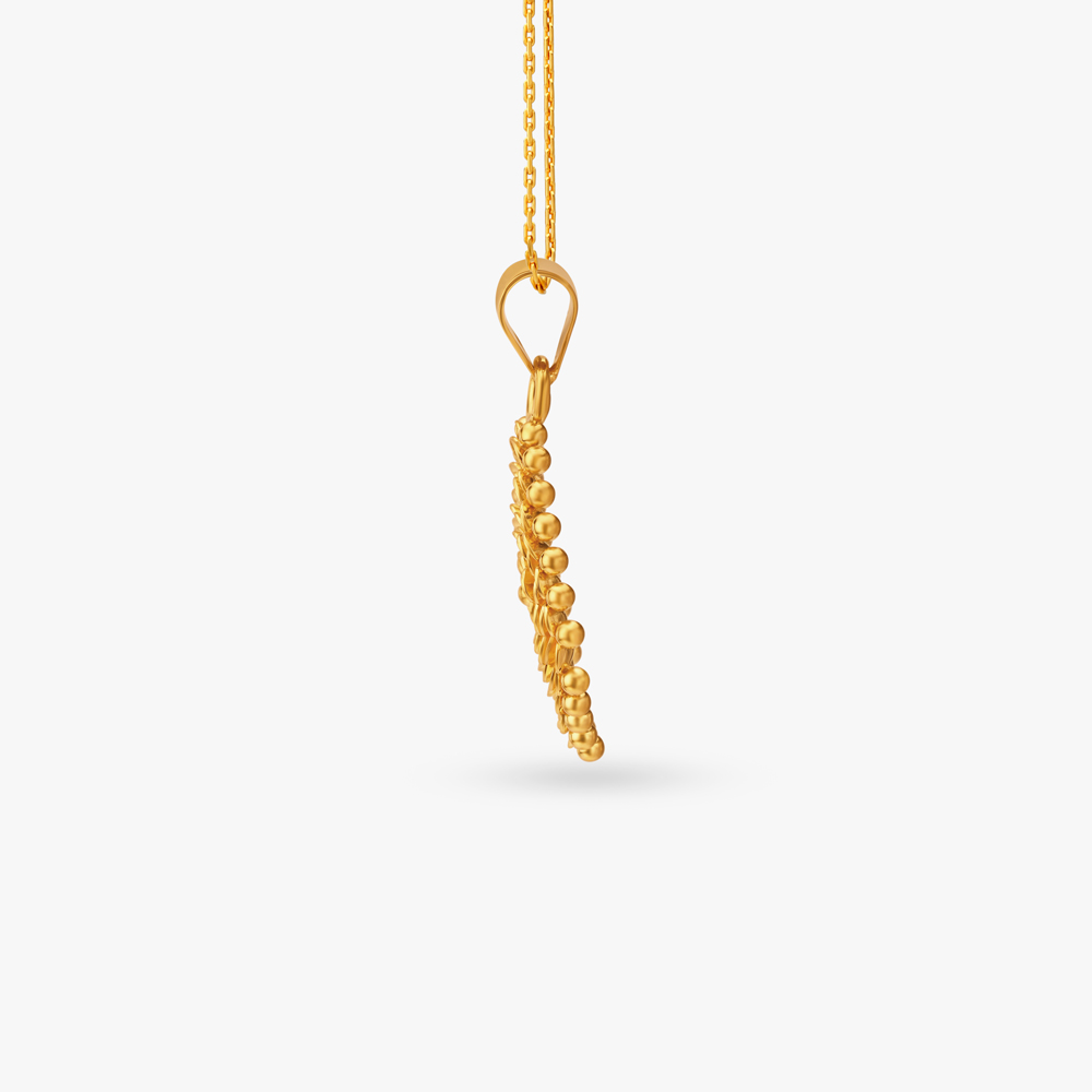 Luxe Gold Pendant and Earrings Set,,hi-res image number null
