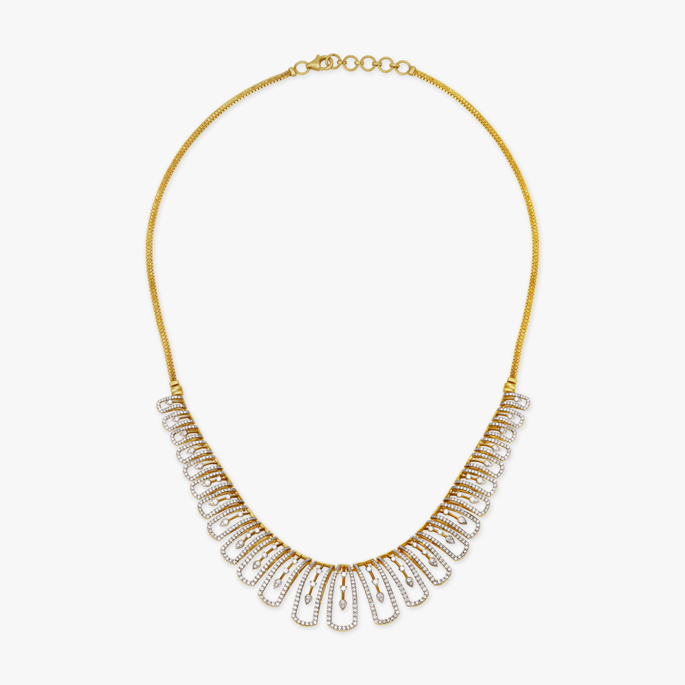 Luminous Contemporary Diamond Necklace Set,,hi-res image number null