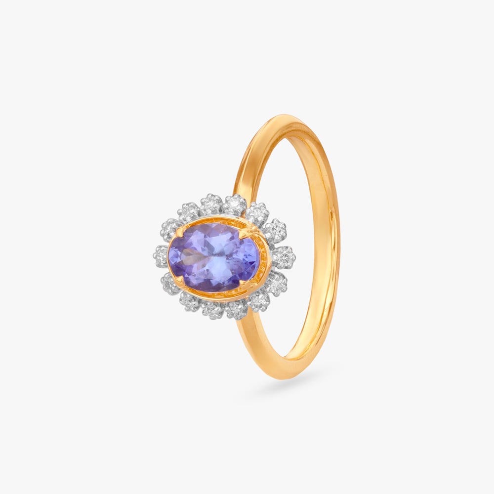 Midnight Bloom Diamond Ring,,hi-res image number null