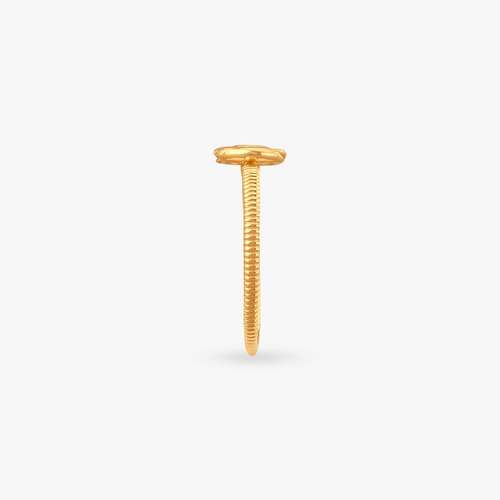 Halo Loop Gold Ring,,hi-res image number null