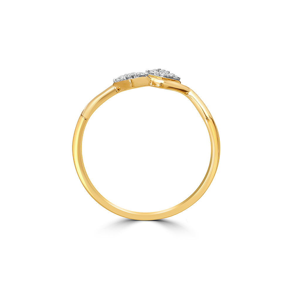 14KT Yellow Gold Icy Summit Diamond Ring,,hi-res image number null