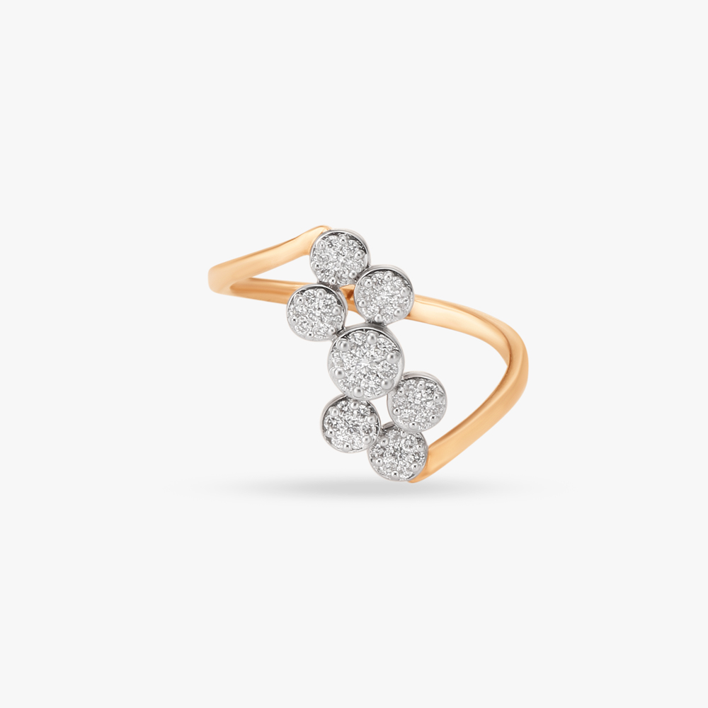 Crossover Diamond Finger Ring,,hi-res image number null