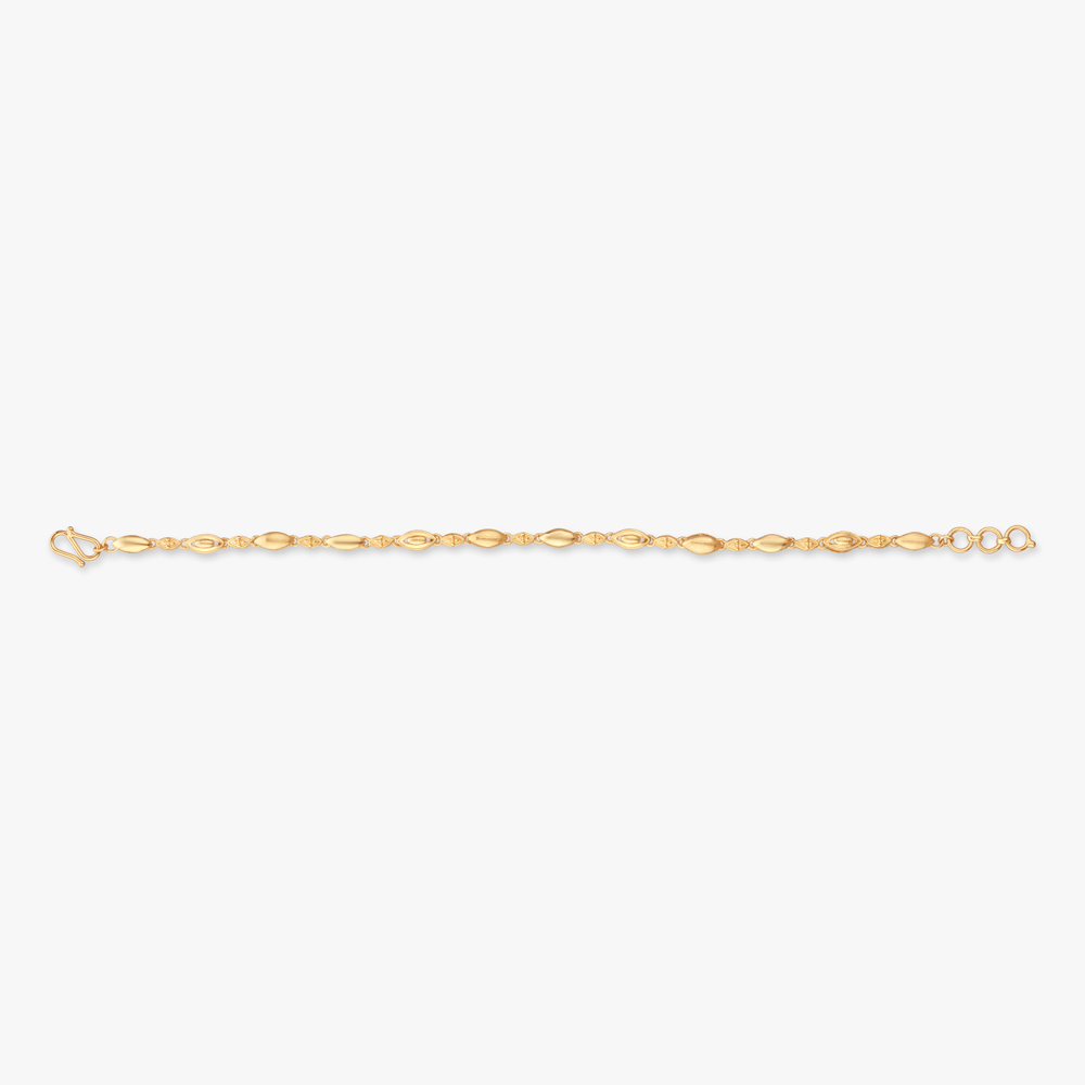 Oval Link Gold Bracelet,,hi-res image number null