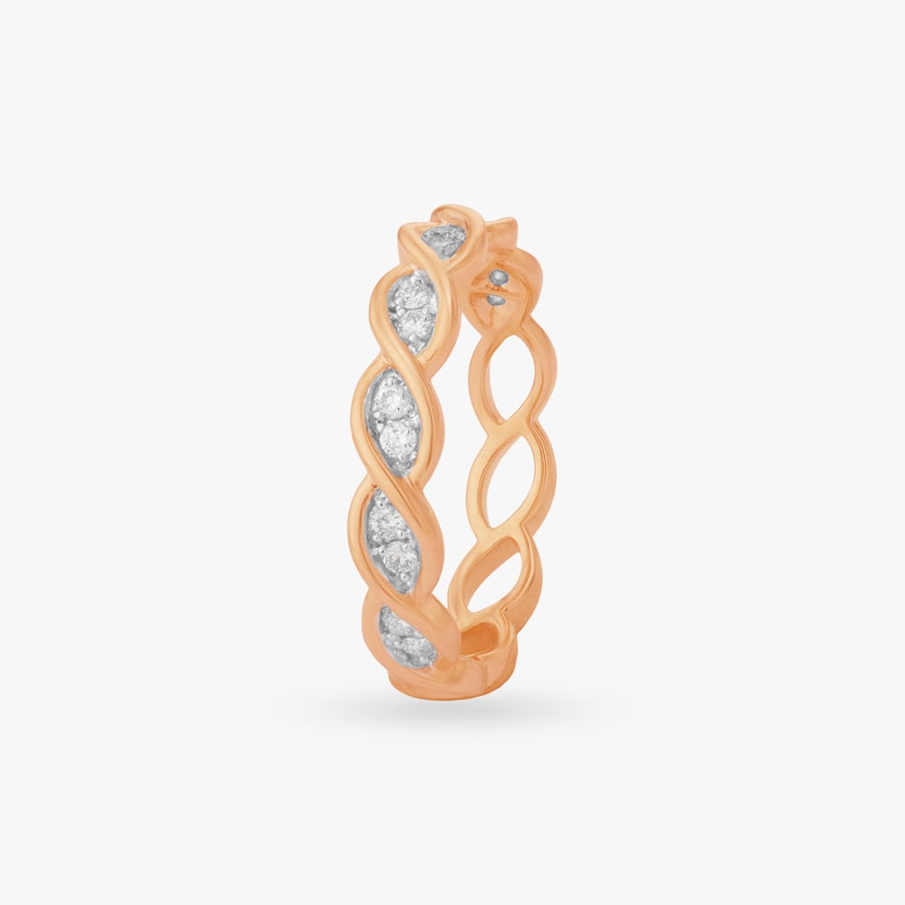 Interlaced Wave Diamond Ring,,hi-res image number null