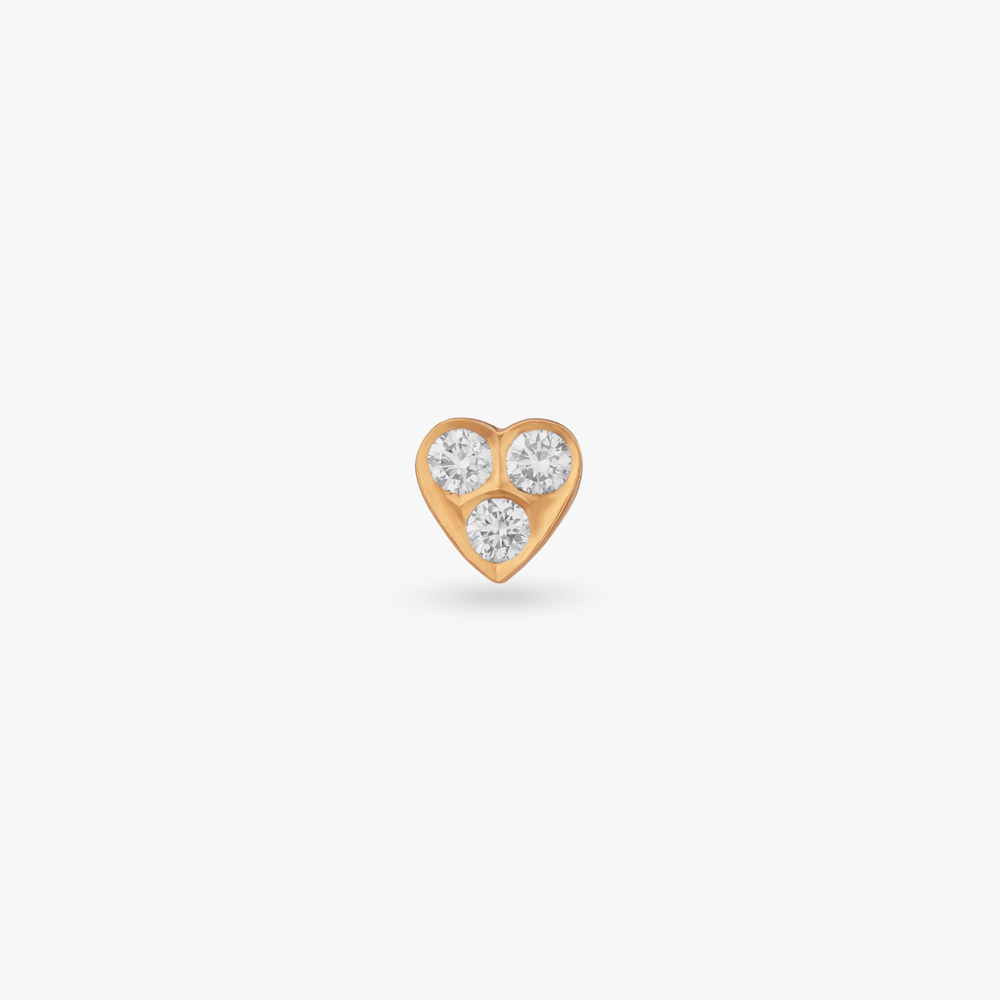 Tiny Love Diamond Nose Pin,,hi-res image number null