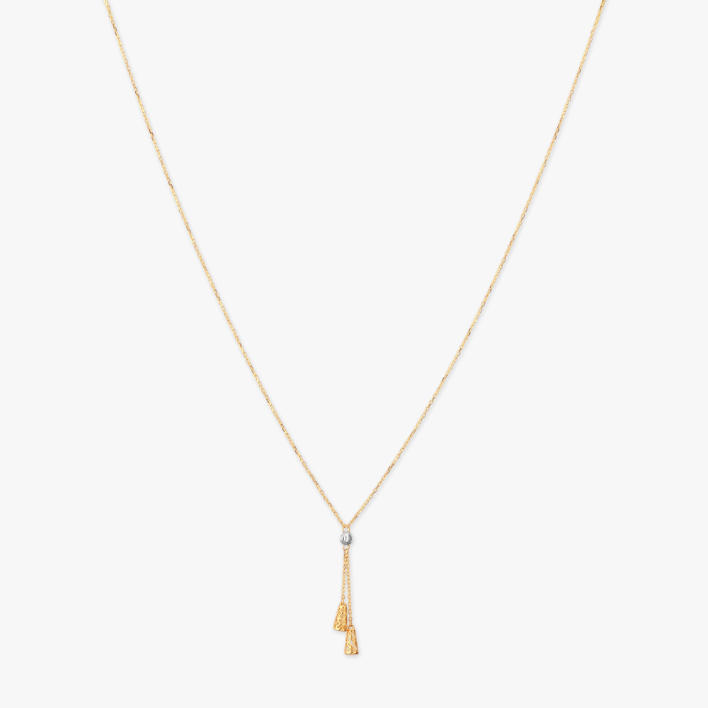 Geometric Tassel Gold Necklace,,hi-res image number null