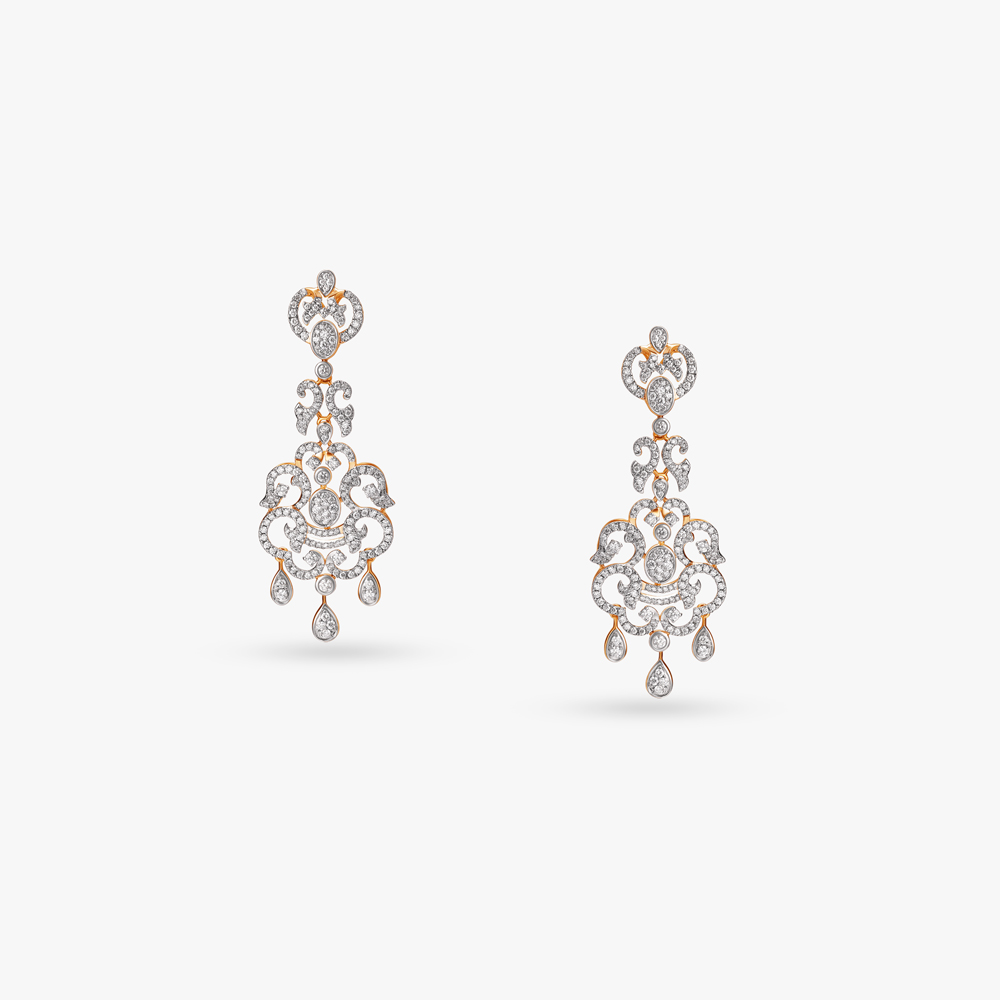 Regal Chandelier Diamond Chandelier Earrings,,hi-res image number null