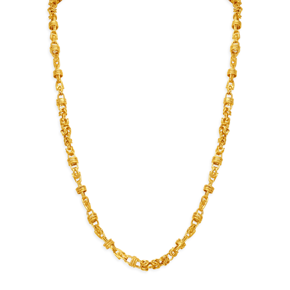 Artistic Design Handmade Gold Chain For Men