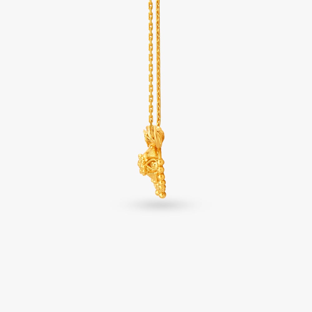 Intricate Gold Thali Pendant,,hi-res image number null