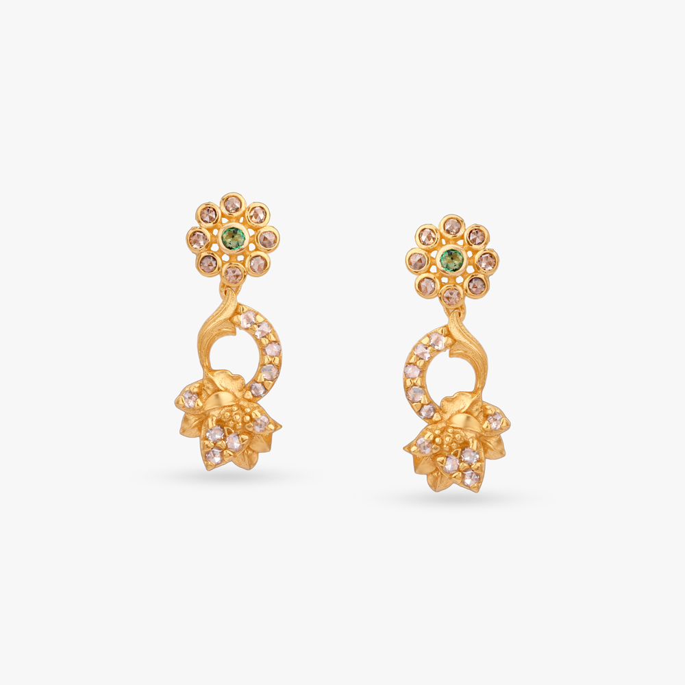 Looped Radiance Gold Drop Earrings,,hi-res image number null