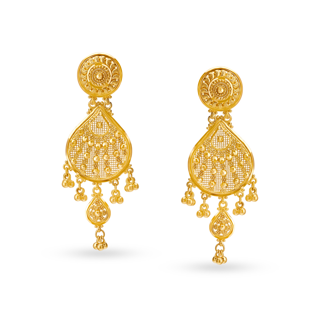 Dazzling Ornate Drop Earrings,,hi-res image number null