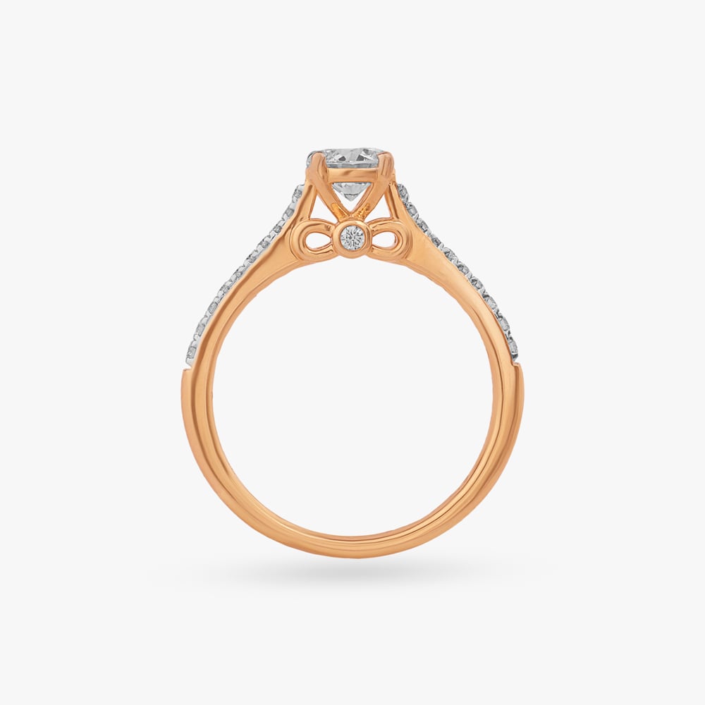 Golden Embrace Solitaire Ring,,hi-res image number null
