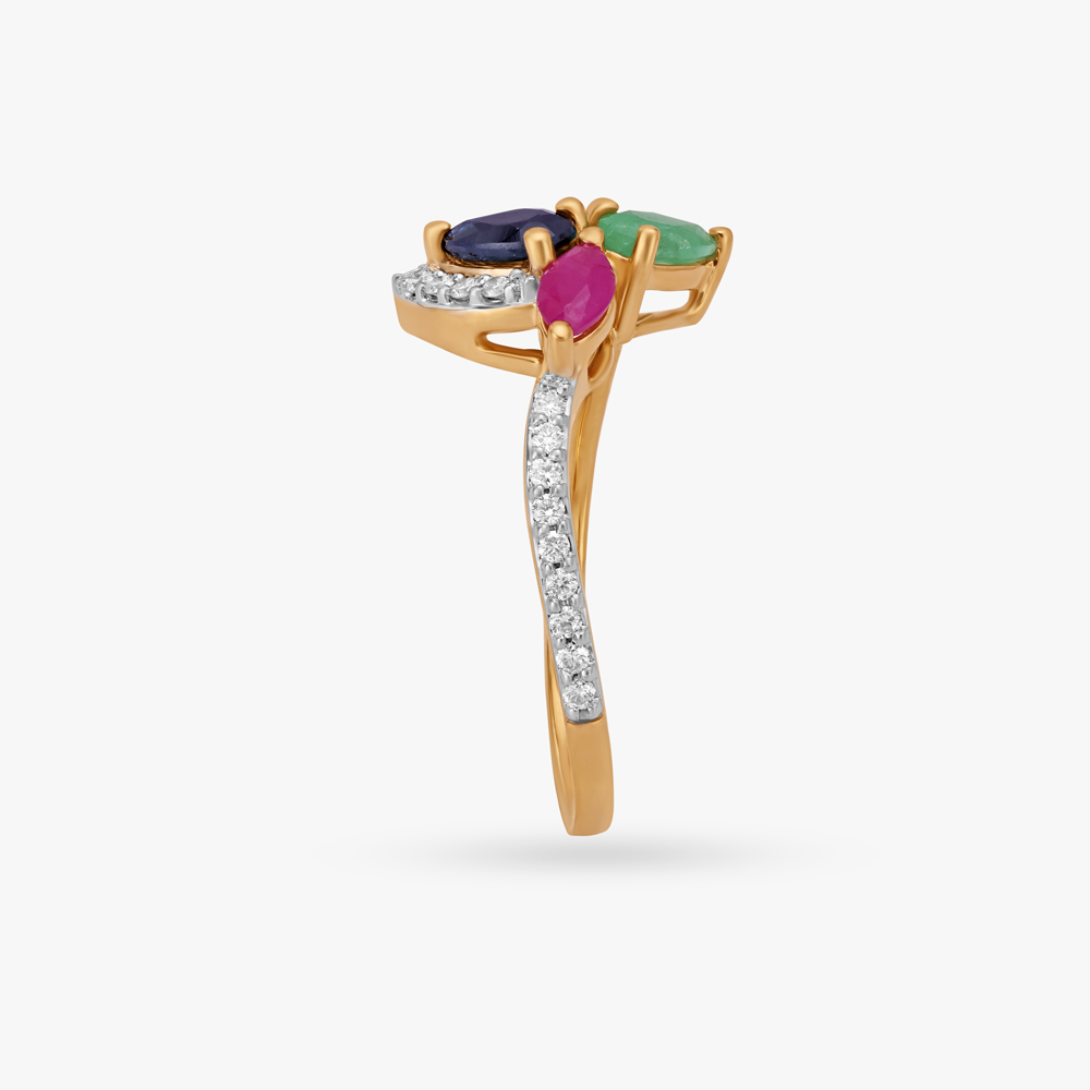 Midnight Bloom Ring,,hi-res image number null