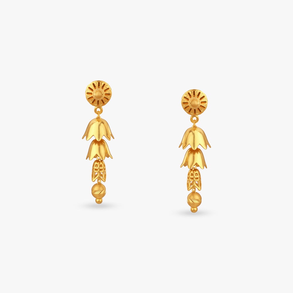 

Aurora Petal Gold Drop Earrings