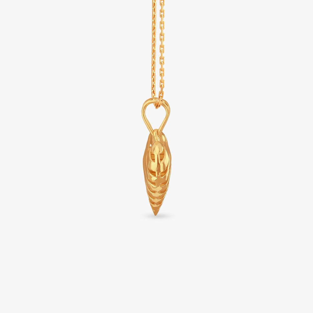 Subtle Heart Gold Pendant and Earrings Set,,hi-res image number null