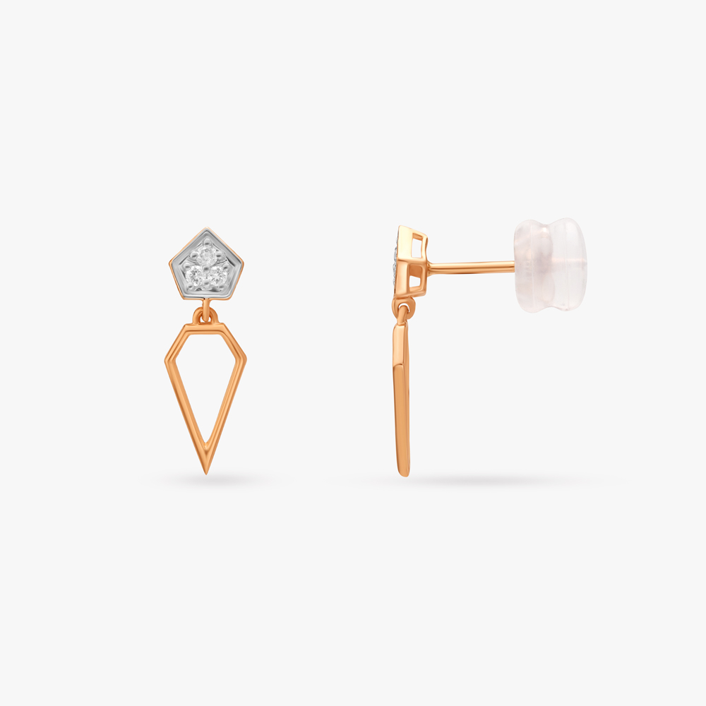 Shimmering Touch Diamond Drop Earrings,,hi-res image number null