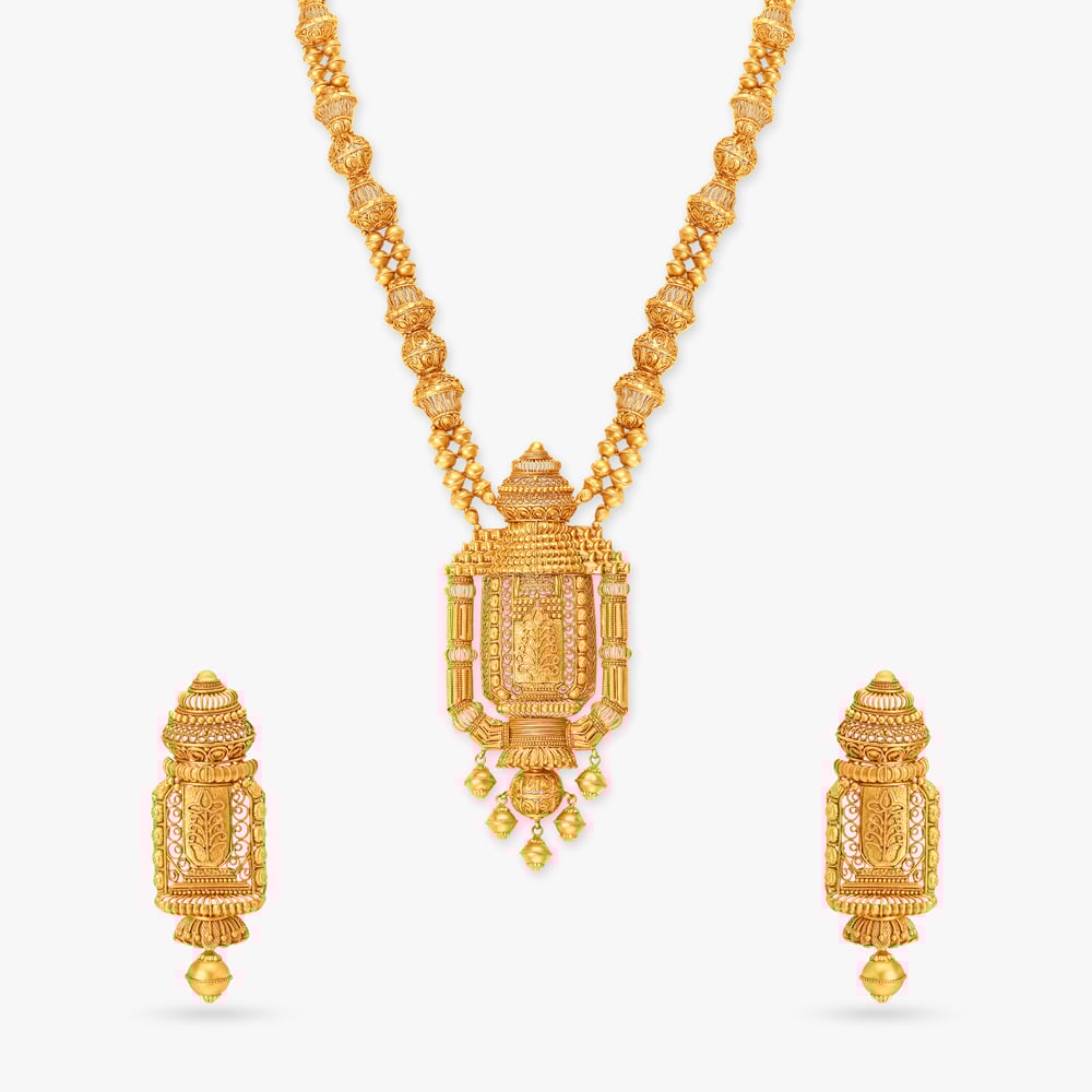 Stunning Mukuteshwar Temple Necklace Set,,hi-res image number null