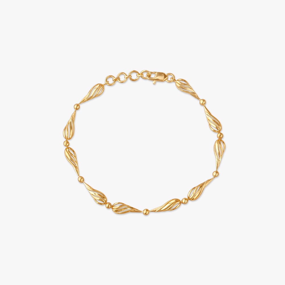 

Twisted Petal Gold Bracelet