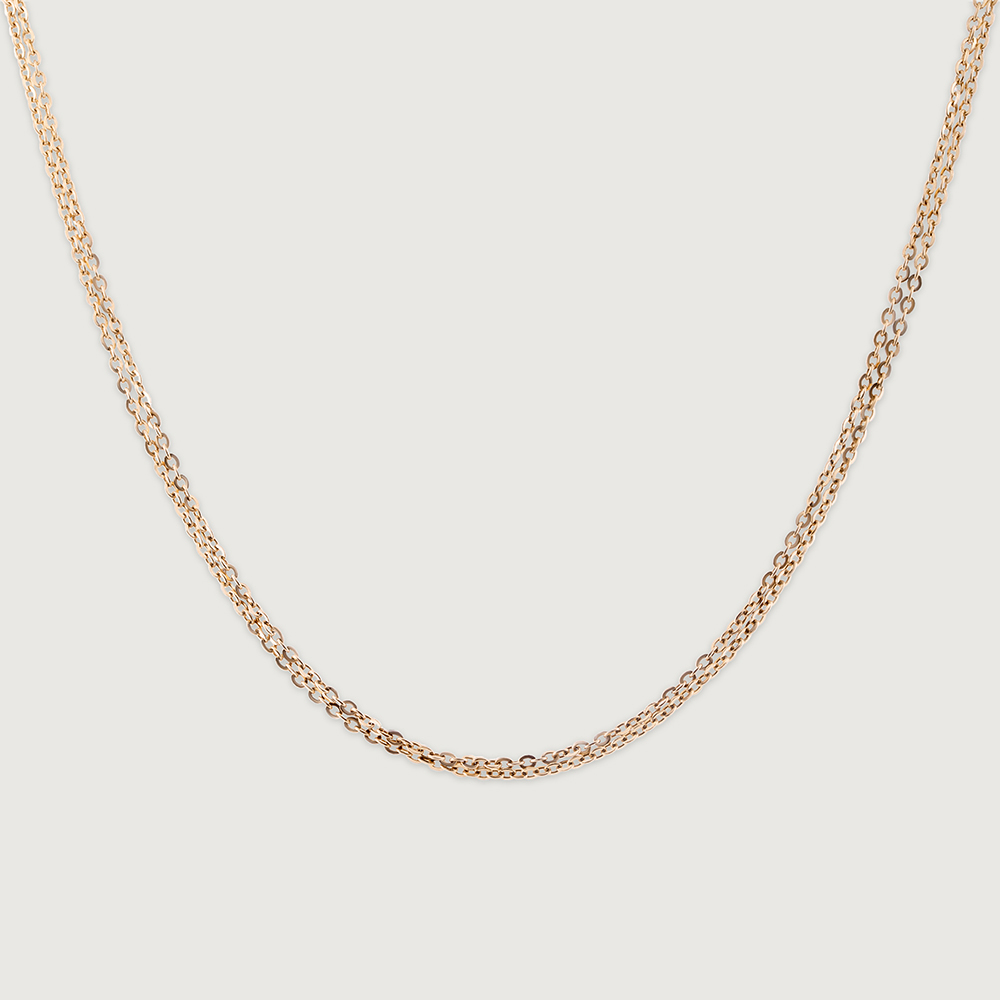 Dual Layer Rose Gold Chain,,hi-res image number null