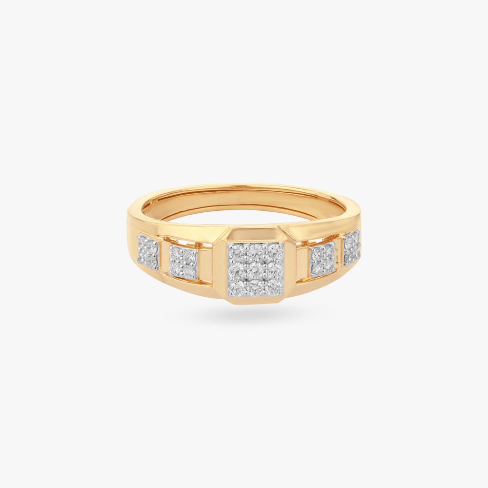Bold Panel Diamond Ring For Men,,hi-res image number null