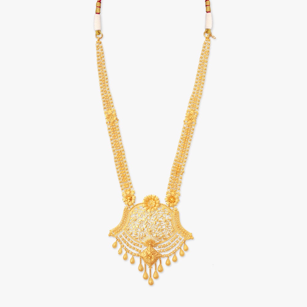 Floral Enchantment Gold Haram,,hi-res image number null