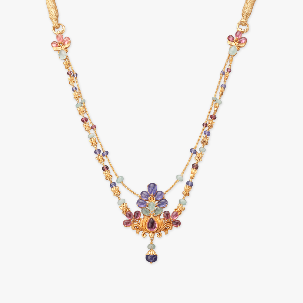 Petal Lightfall Gold Necklace Set,,hi-res image number null