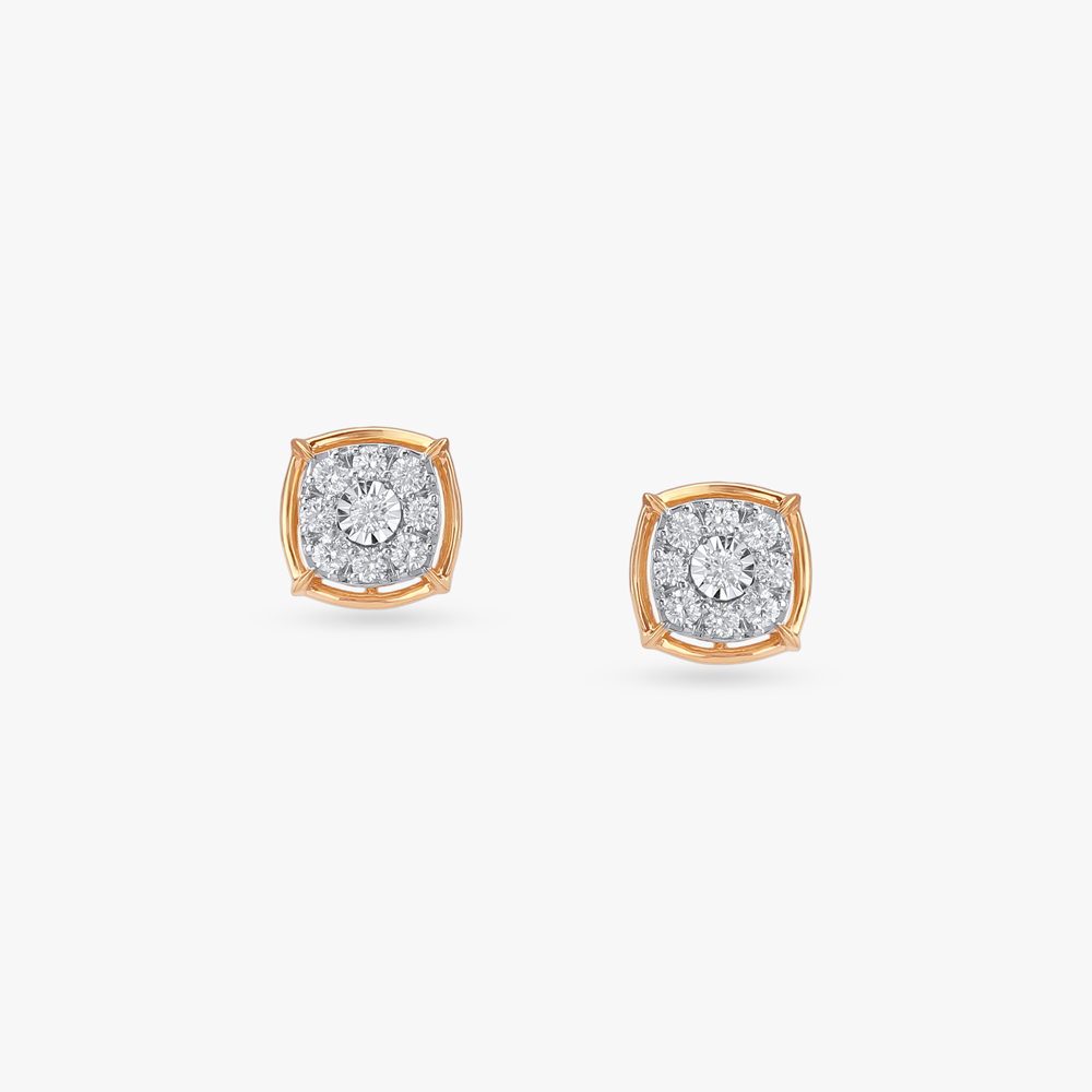Dapper Gleam Diamond Stud Earrings,,hi-res image number null