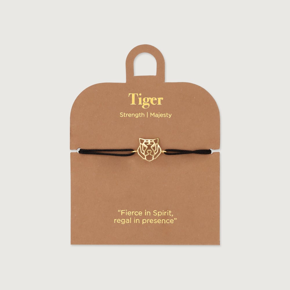Rooted Regal Tiger Gold Bracelet,,hi-res image number null
