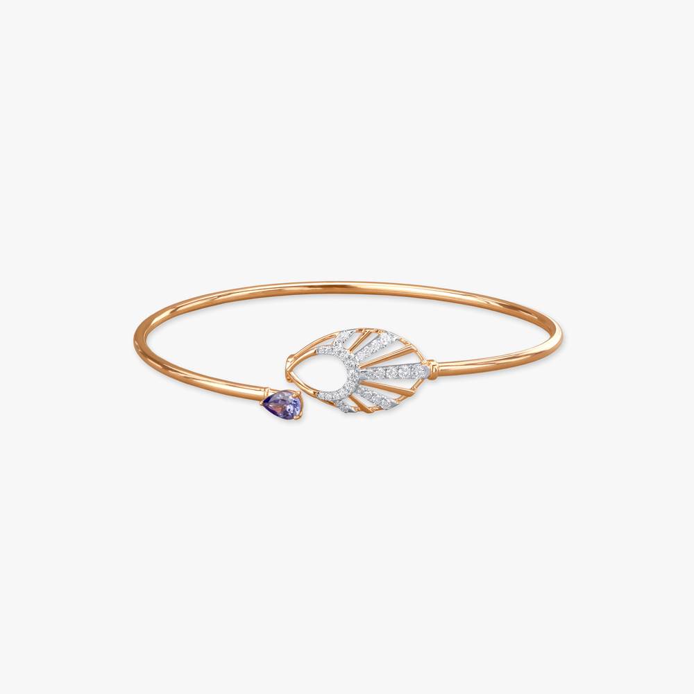 Glimmering Rays Diamond Bangle,,hi-res image number null