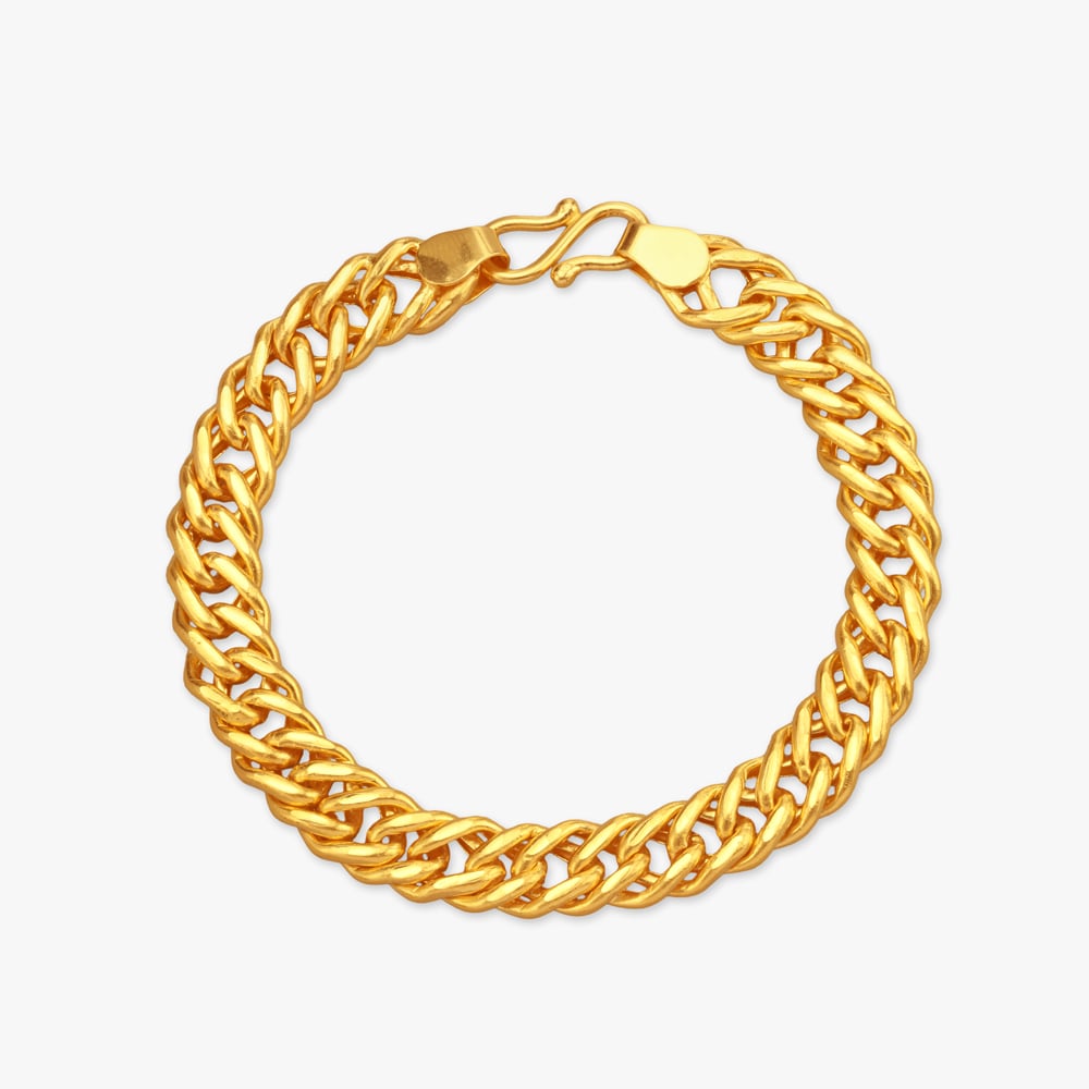 Statement Style Gold Bracelet for Men,,hi-res image number null