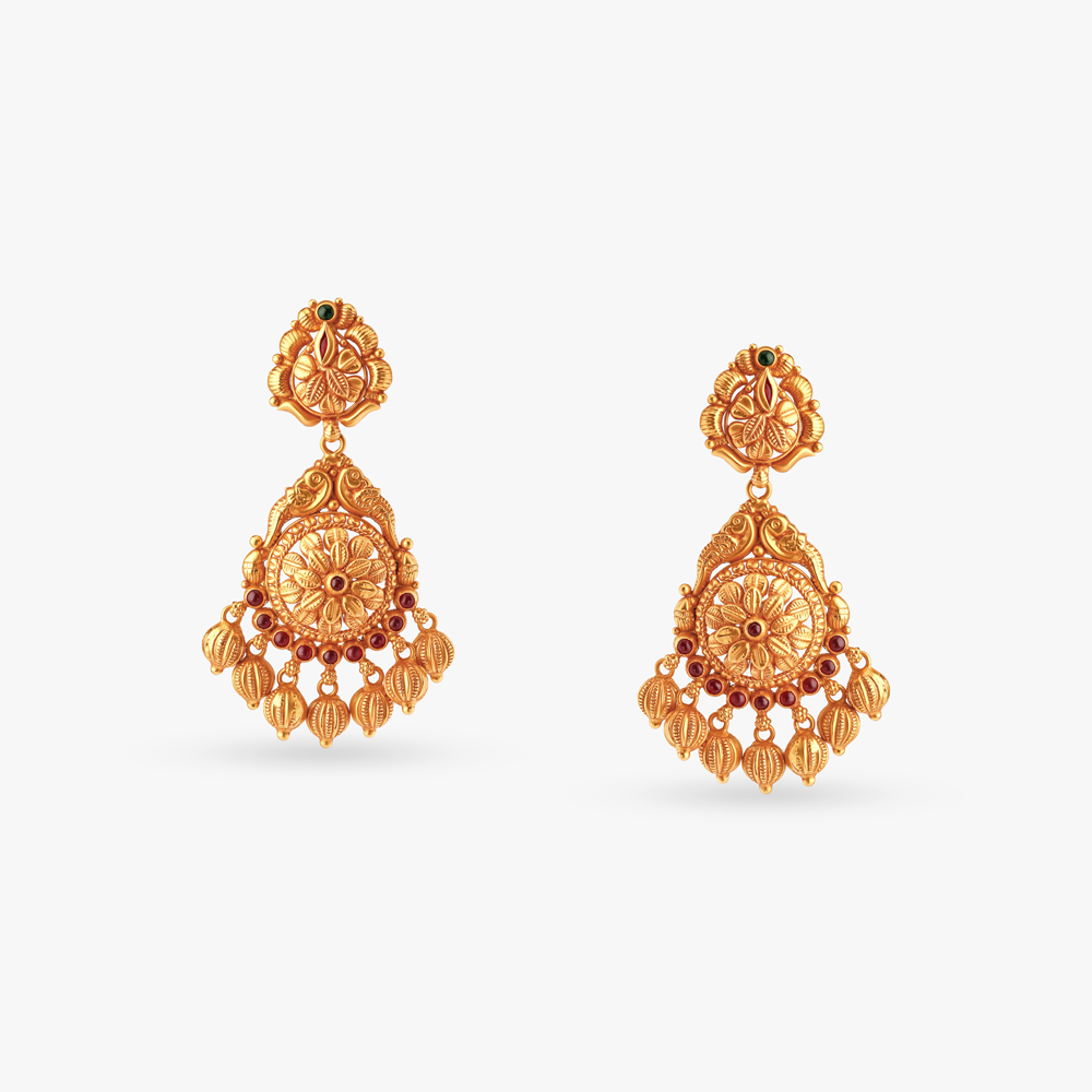 

Sparkling Charm Traditional Drop Earrings