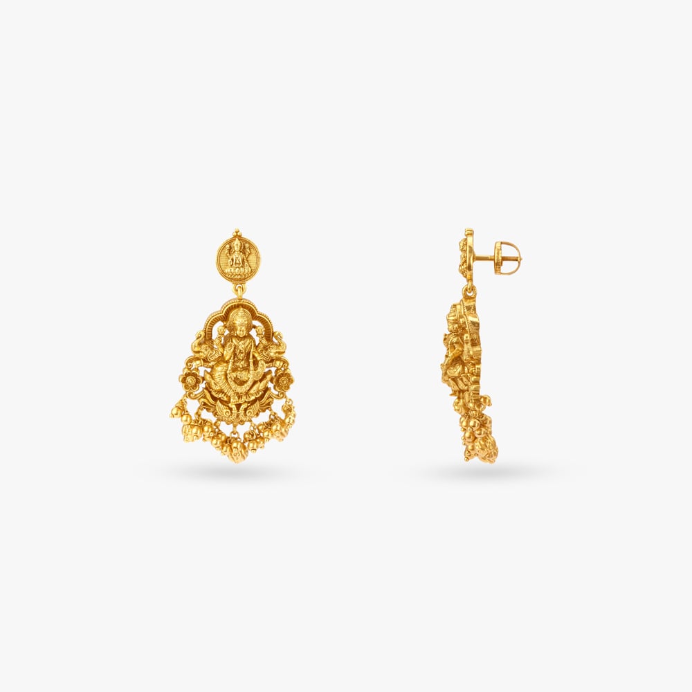 Classic Nakshi Gold Long Necklace Set,,hi-res image number null