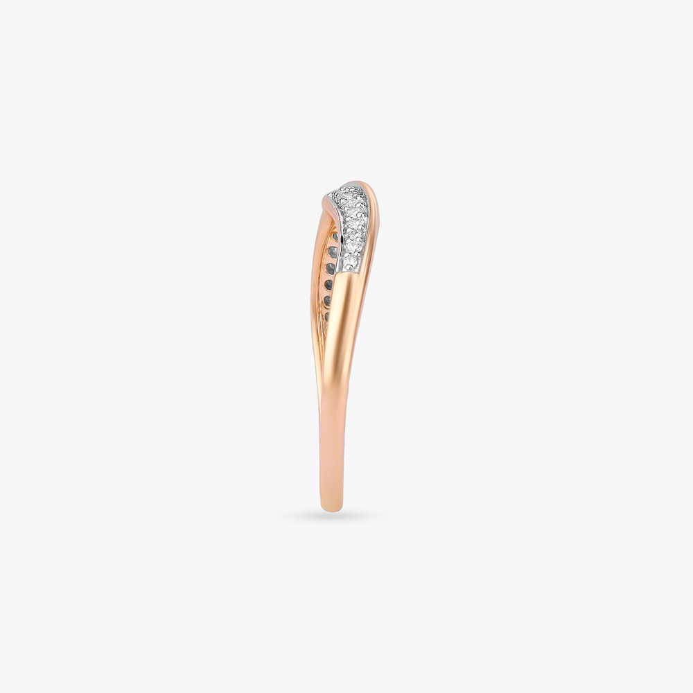 Infinity Ribbon Diamond Ring,,hi-res image number null
