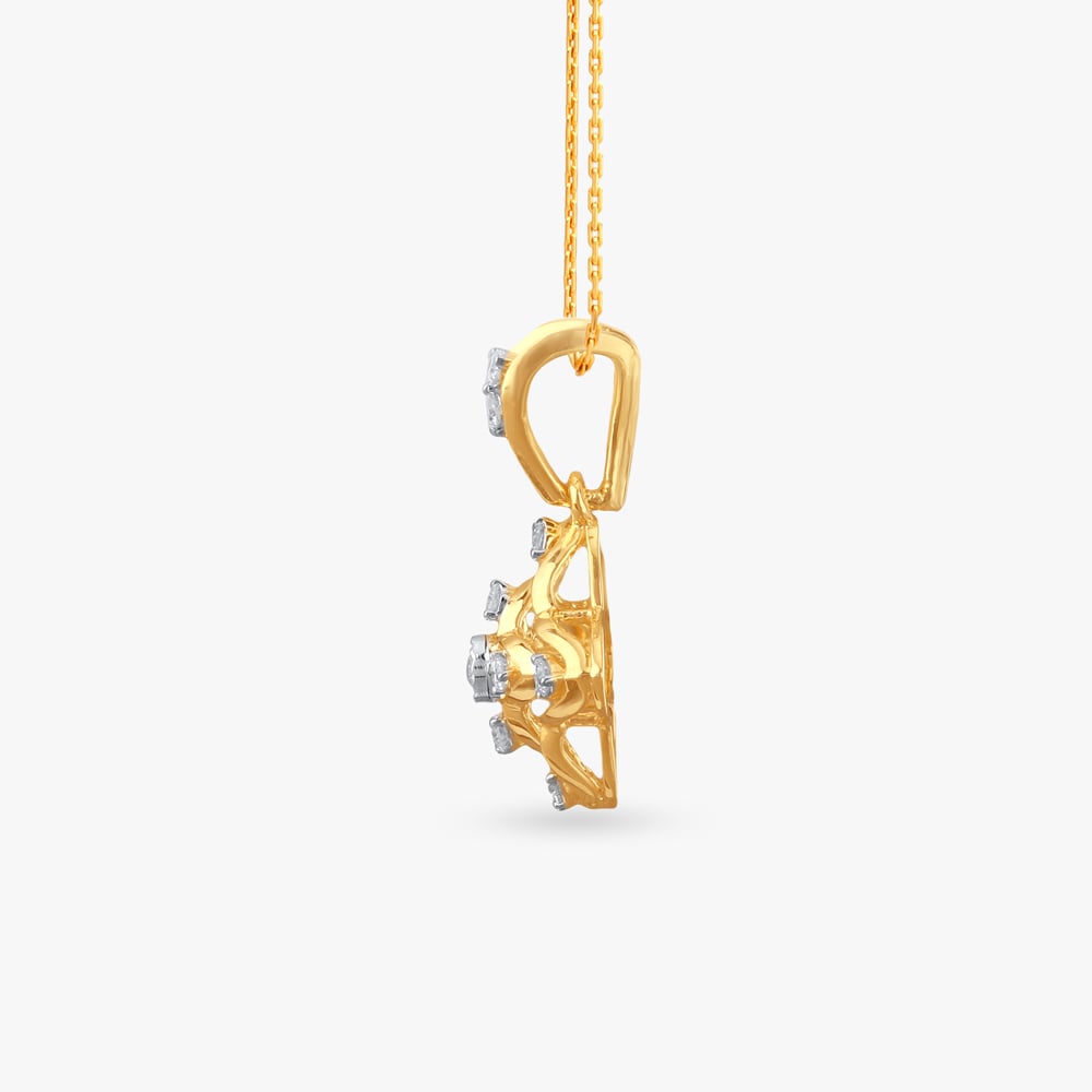 Quatrefoil Radiance Diamond Pendant,,hi-res image number null