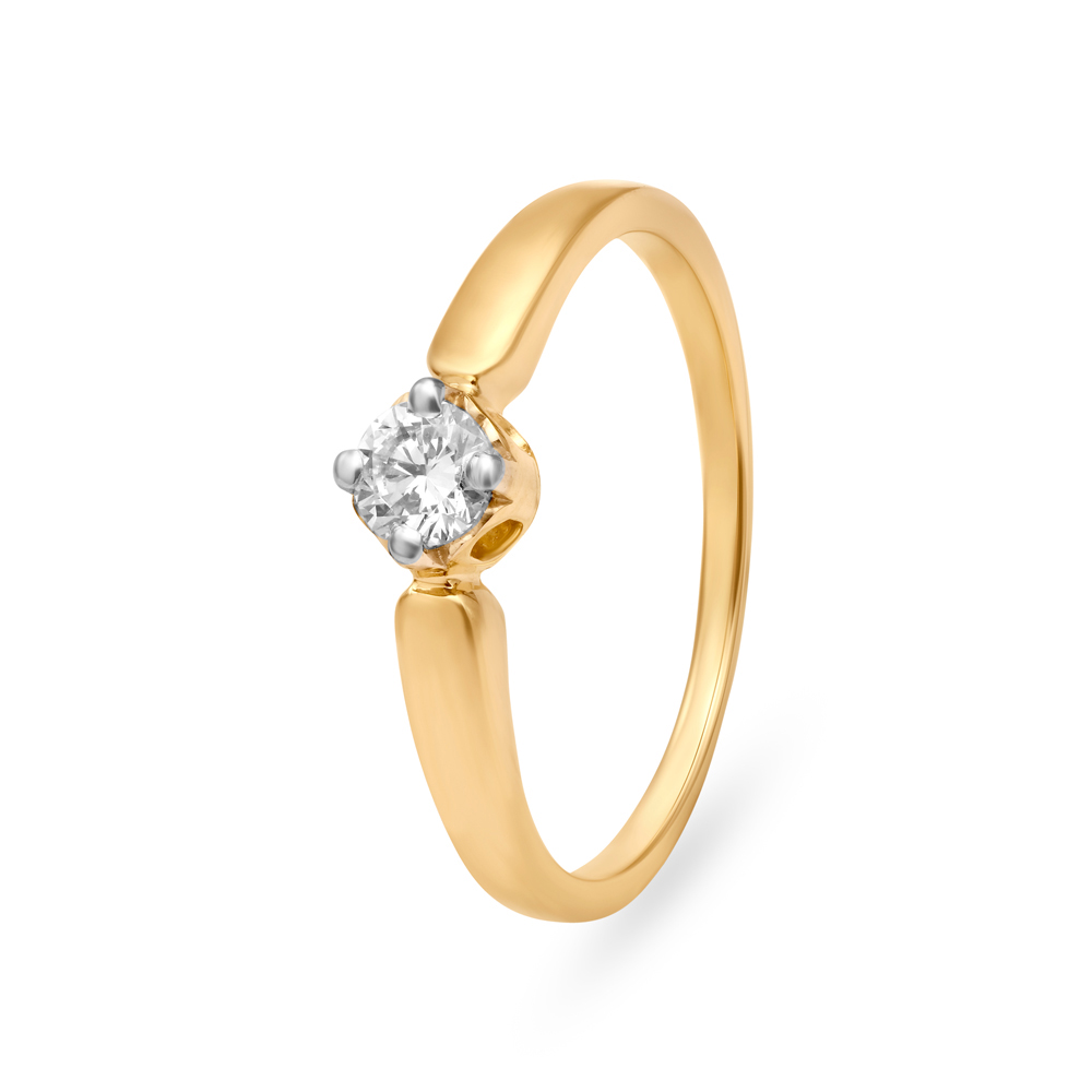 

Single Stone Solitaire Look Diamond Finger Ring