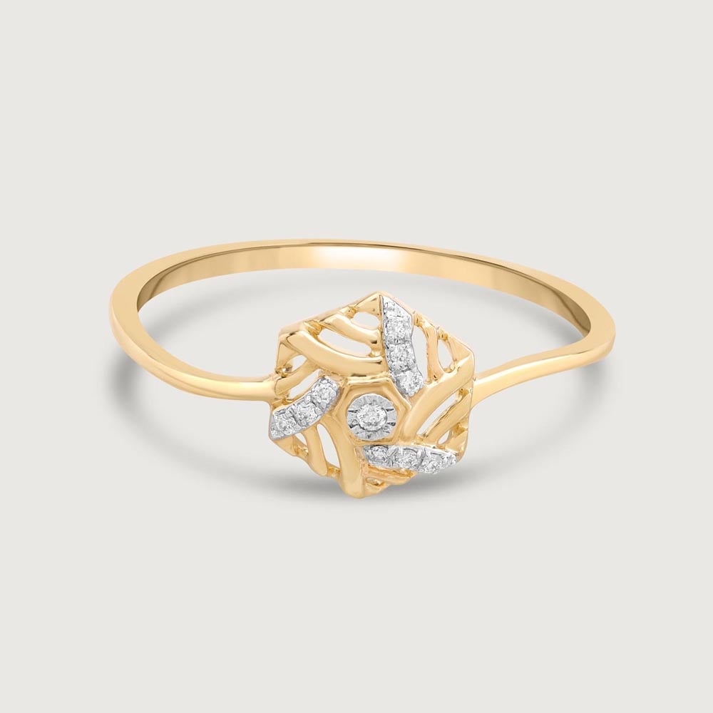 Hexagon Gleam Diamond Ring,,hi-res image number null