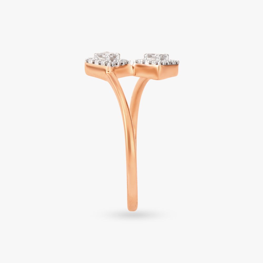 Spiral Elegance Diamond Finger Ring,,hi-res image number null