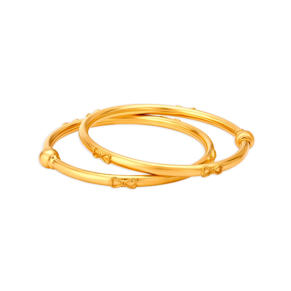 Lustrous Gold Bangles,,hi-res image number null