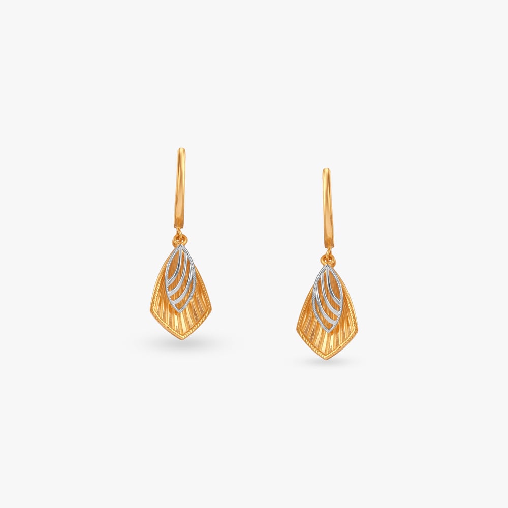 Sculpted Shine Gold Hoop Earrings,,hi-res image number null