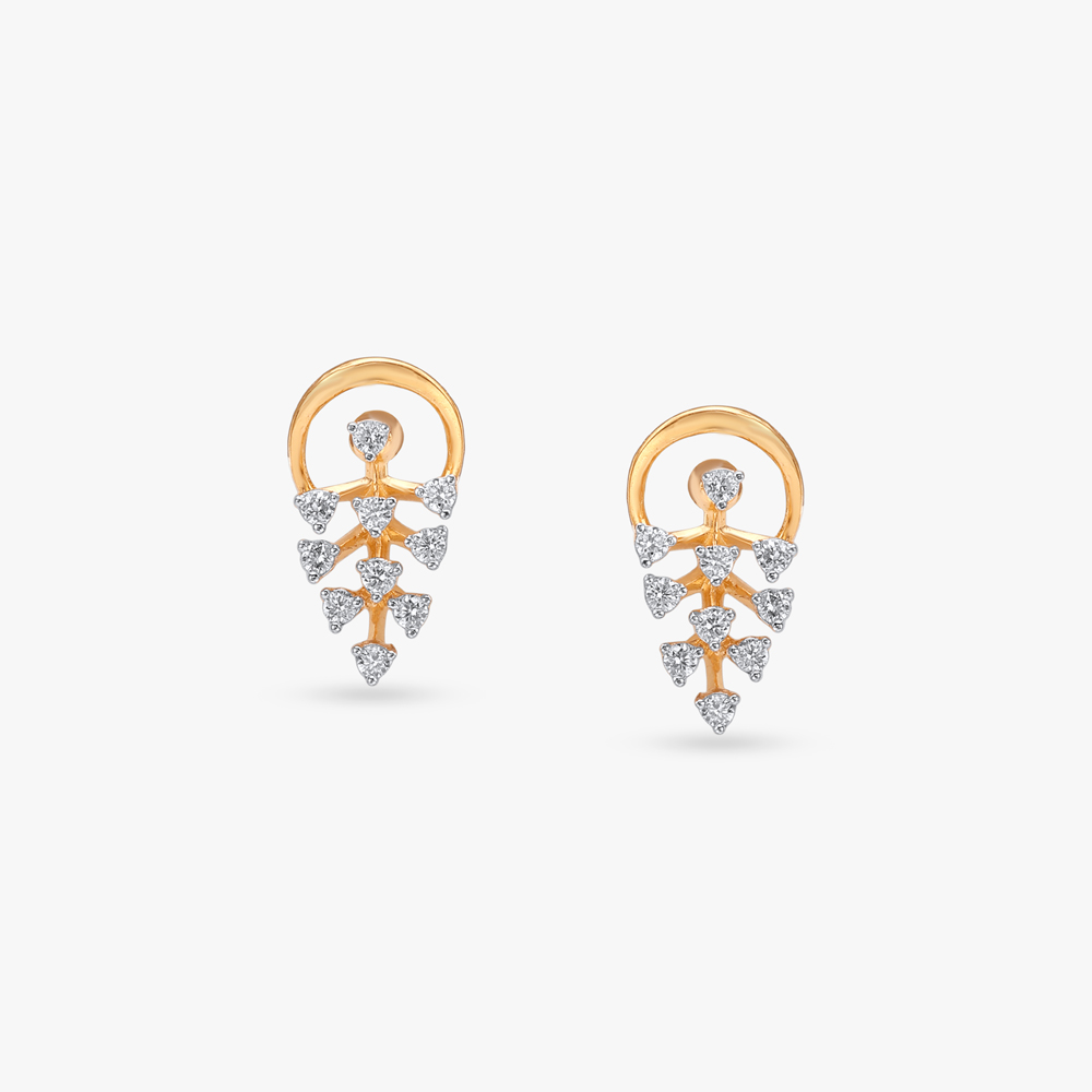 Chic Branch Diamond Pendant and Earrings Set,,hi-res image number null