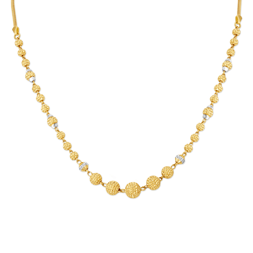 Spangled Yellow Gold Beaded Chain,,hi-res image number null