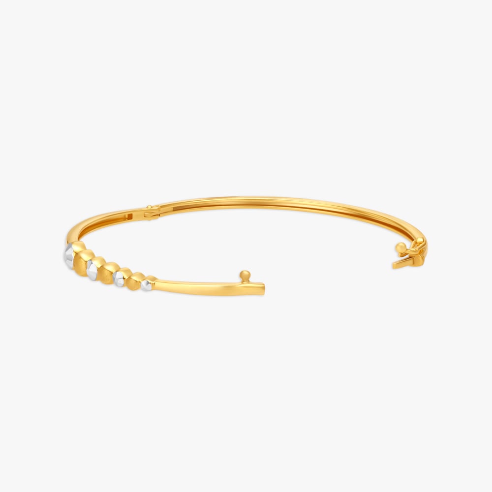 Sophisticated Dual Toned Bangle,,hi-res image number null