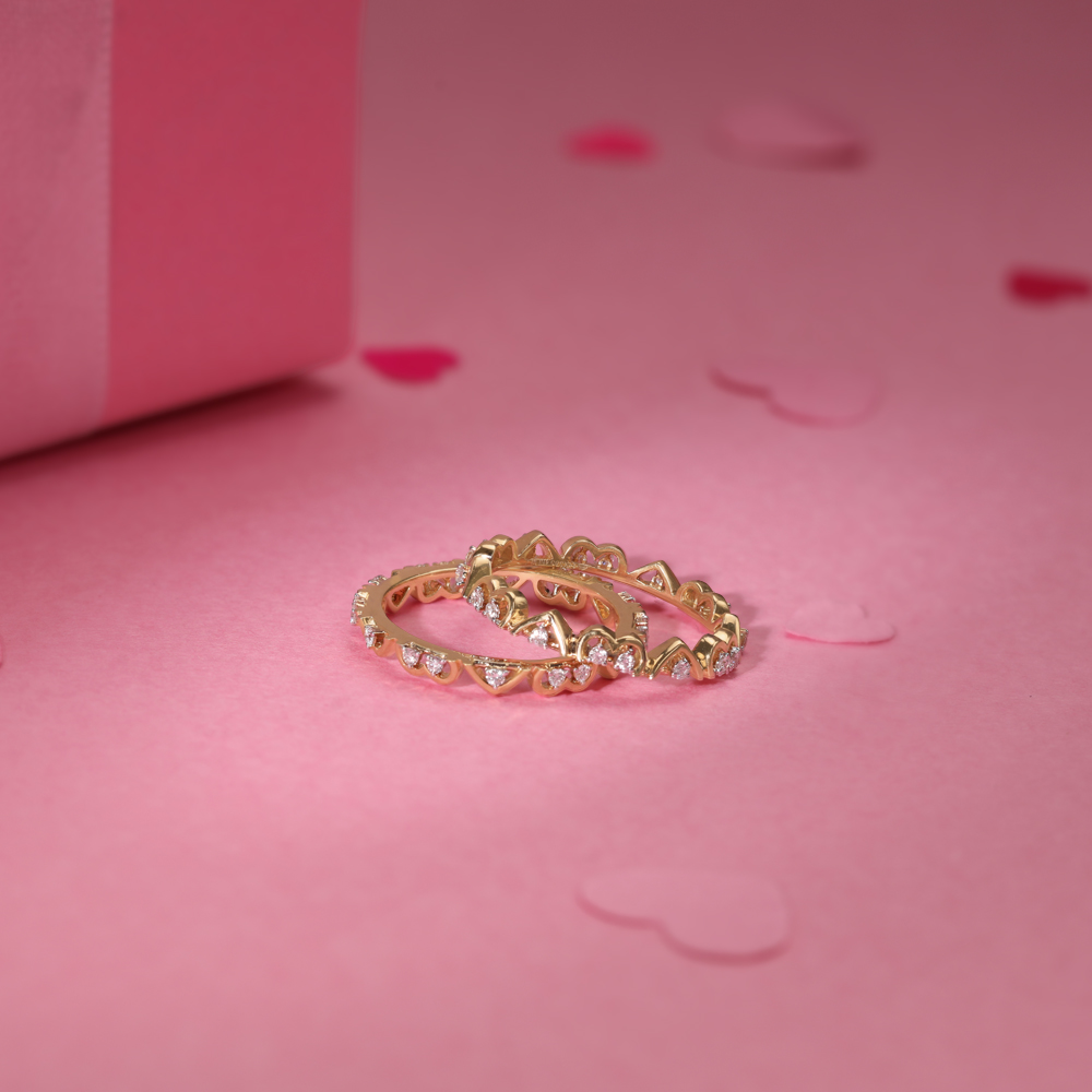 Love Luck Diamond & Gold Ring,,hi-res image number null