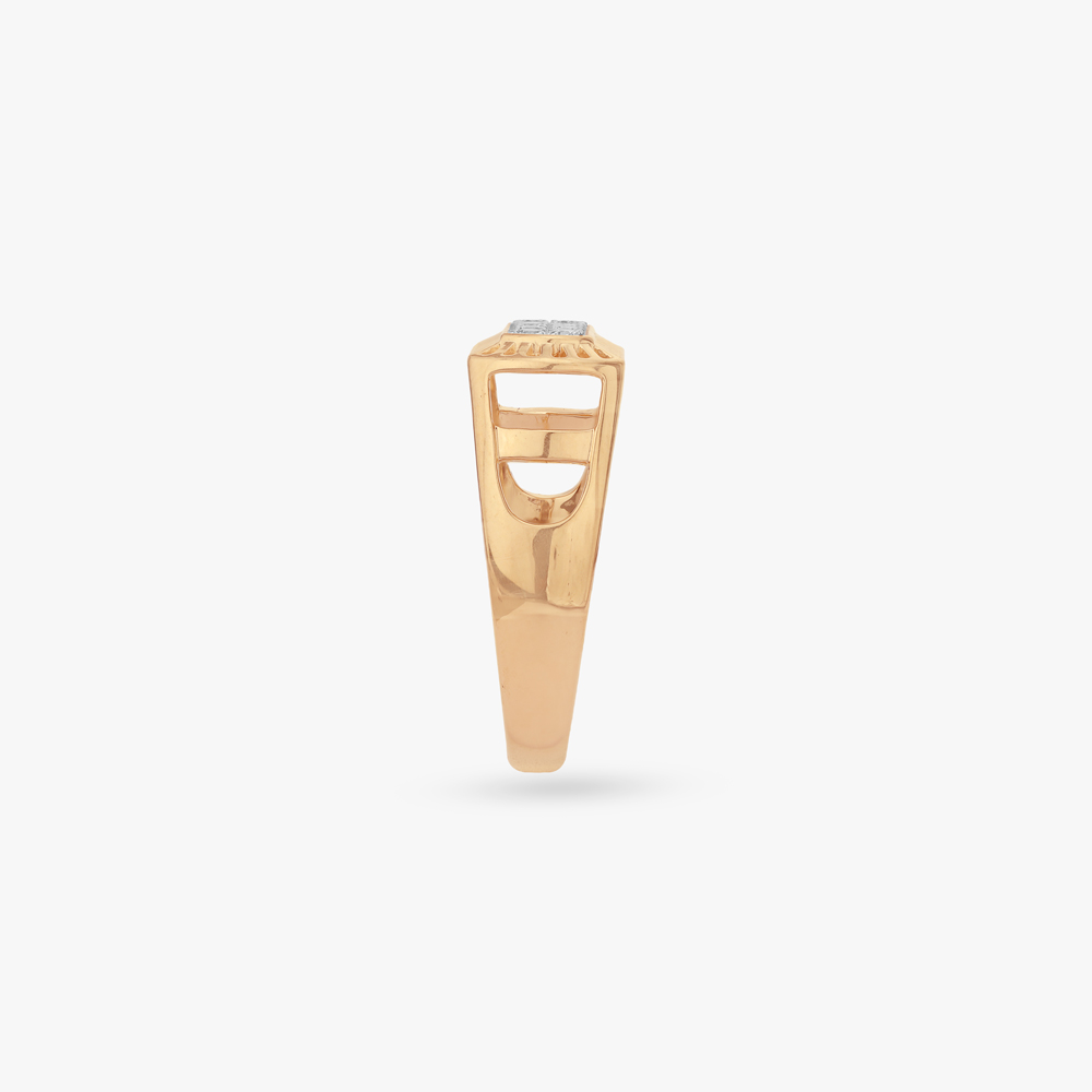 Bold Frame Diamond Ring For Men,,hi-res image number null