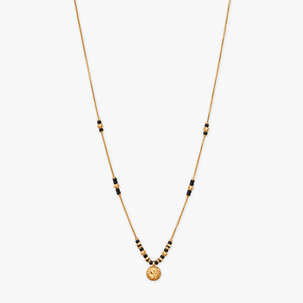 Sun Disc Gold Mangalsutra,,hi-res image number null