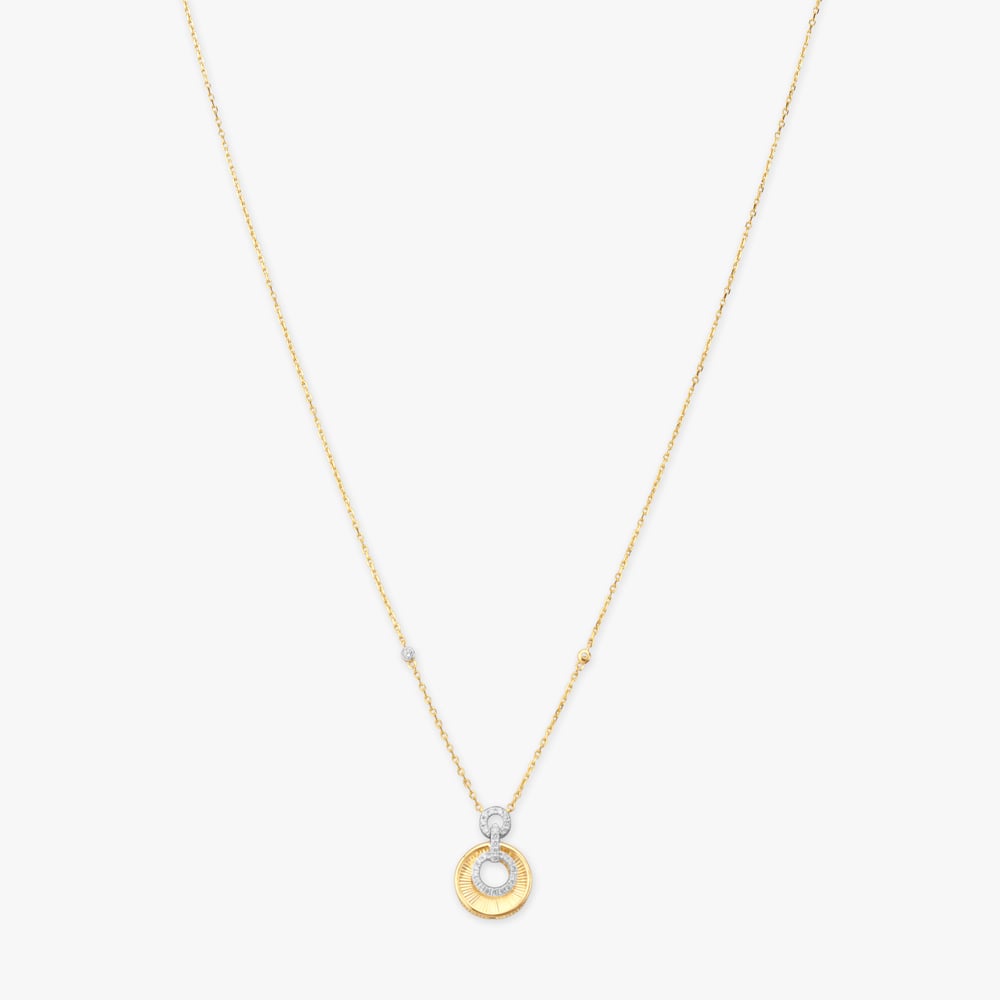 

Soft Spectrum Diamond Pendant with Chain
